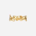 Pre-Owned Tiffany & Co. Paloma Picasso® Olive Leaf Narrow Band Ring in 18K Gold - Image 3