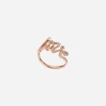 Pre-Owned Tiffany & Co. Paloma Picasso® Paloma’s Graffiti Love Ring in 18K Rose Gold with Round Brilliant Diamonds, Small - Image 2