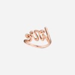 Pre-Owned Tiffany & Co. Paloma Picasso® Paloma’s Graffiti Love Ring in 18K Rose Gold with Round Brilliant Diamonds, Small - Image 3