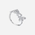 Pre-Owned Tiffany & Co. Paloma Picasso® Paloma’s Graffiti Rock Ring in 18K White Gold with Round Brilliant Diamonds, Small - Image 3