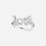 Pre-Owned Tiffany & Co. Paloma Picasso® Paloma’s Graffiti Rock Ring in 18K White Gold with Round Brilliant Diamonds, Small - Image 2