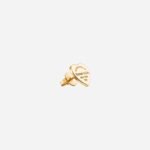 Pre-Owned Tiffany & Co. Return to Tiffany® Mini Heart Tag Stud Earrings in 18K Yellow Gold - Image 3