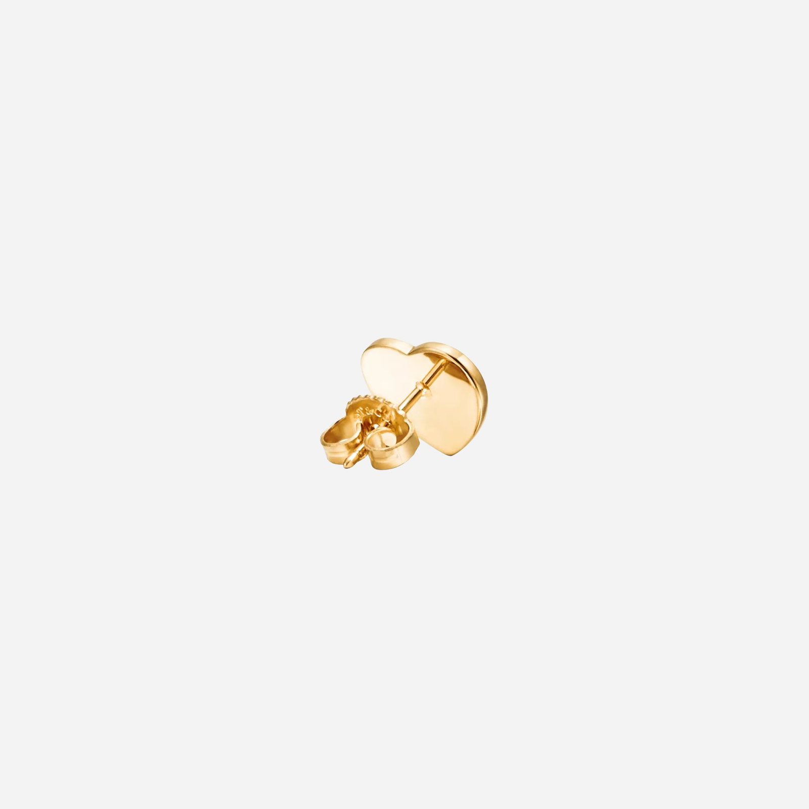 Pre-Owned Tiffany & Co. Return to Tiffany® Mini Heart Tag Stud Earrings in 18K Yellow Gold - Image 2