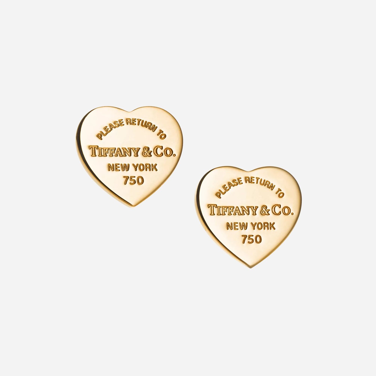 Pre-Owned Tiffany & Co. Return to Tiffany® Mini Heart Tag Stud Earrings in 18K Yellow Gold Pre-Owned Tiffany & Co. Return to Tiffany® Mini Heart Tag Stud Earrings in 18K Yellow Gold
