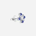 Pre-Owned Tiffany & Co. Sixteen Stone Earrings in Platinum with Round Sapphires - Image 3