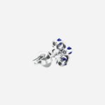 Pre-Owned Tiffany & Co. Sixteen Stone Earrings in Platinum with Round Sapphires - Image 2