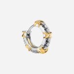 Pre-Owned Tiffany & Co. Sixteen Stone Narrow Earrings in Platinum and 18K Yellow Gold with Round Brilliant Diamonds - Image 3