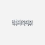 Pre-Owned Tiffany & Co. Tiffany Victoria® Alternating Ring in Platinum with Diamonds - Image 2