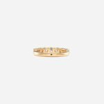 Pre-Owned Tiffany Forever Band Ring in 18K Yellow Gold with a Half-Circle of Diamonds, 3.5 mm - Image 2