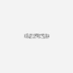 Pre-Owned Tiffany Forever Band Ring in Platinum with a Half-Circle of Diamonds, 3.5 mm - Image 3