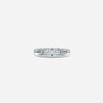 Pre-Owned Tiffany Forever Band Ring in Platinum with a Half-Circle of Diamonds, 3.5 mm - Image 2