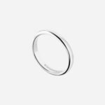 Pre-Owned Tiffany Forever Wedding Band Ring in Platinum, 3 mm Wide - Image 2