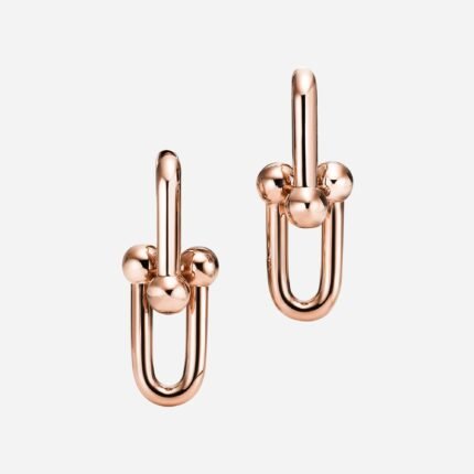 Pre-Owned Tiffany HardWear Extra Large Link Earrings in 18K Rose Gold