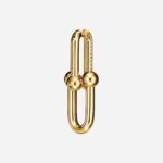 Pre-Owned Tiffany HardWear Large Link Earrings in 18K Yellow Gold with Pavé Diamonds - Image 3