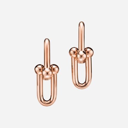 Pre-Owned Tiffany HardWear Medium Link Earrings in 18K Rose Gold