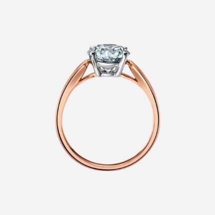 Pre-Owned Tiffany Harmony® Round Brilliant Engagement Ring in 18K Rose Gold