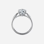 Pre-Owned Tiffany Harmony® Round Brilliant Engagement Ring with a Diamond Platinum Band