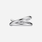 Pre-Owned Tiffany Knot Double Row Ring in 18K White Gold with Diamonds - Image 3