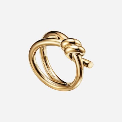Pre-Owned Tiffany Knot Double Row Ring in 18K Yellow Gold