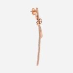 Pre-Owned Tiffany Knot Drop Earrings in 18K Rose Gold with Diamonds - Image 3