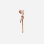 Pre-Owned Tiffany Knot Drop Earrings in 18K Rose Gold with Diamonds - Image 3