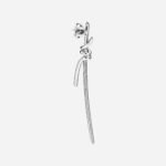 Pre-Owned Tiffany Knot Drop Earrings in 18K White Gold with Diamonds - Image 2