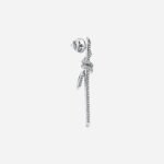 Pre-Owned Tiffany Knot Drop Earrings in 18K White Gold with Diamonds - Image 2