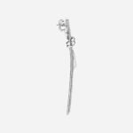 Pre-Owned Tiffany Knot Drop Earrings in 18K White Gold with Diamonds - Image 3