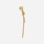 Pre-Owned Tiffany Knot Drop Earrings in 18K Yellow Gold with Diamonds - Image 3