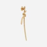 Pre-Owned Tiffany Knot Drop Earrings in 18K Yellow Gold with Diamonds - Image 2