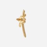 Pre-Owned Tiffany Knot Earrings in 18K Yellow Gold with Diamonds - Image 2
