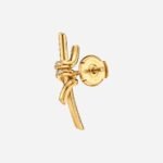 Pre-Owned Tiffany Knot Earrings in 18K Rose Gold with Pavé Diamonds - Image 2