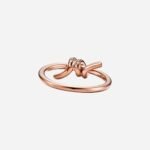 Pre-Owned Tiffany Knot Ring in 18K Rose Gold with Diamonds - Image 2