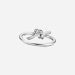 Pre-Owned Tiffany Knot Ring in 18K White Gold with Diamonds - Image 3