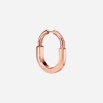 Pre-Owned Tiffany Lock Earrings in 18K Rose Gold with Diamonds, Medium - Image 2