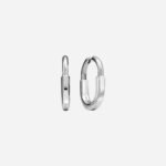 Pre-Owned Tiffany Lock Earrings in 18K White Gold, Medium