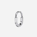 Pre-Owned Tiffany Lock Earrings in 18K White Gold with Diamonds, Medium - Image 3
