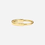 Pre-Owned Tiffany Lock Ring in 18K Yellow Gold - Image 3