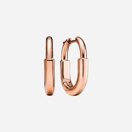 Pre-Owned Tiffany Lock Small Earrings in 18K Rose Gold