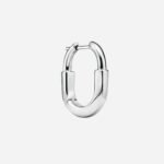 Pre-Owned Tiffany Lock Small Earrings in 18K White Gold - Image 3
