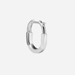 Pre-Owned Tiffany Lock Small Earrings in 18K White Gold with Diamonds - Image 2