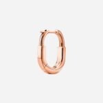 Pre-Owned Tiffany Lock Small Lock Earrings in 18K Rose Gold with Pavé Diamonds - Image 2