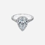 Pre-Owned Tiffany Soleste® Cushion-Cut Halo Engagement Ring with a Diamond Platinum Band