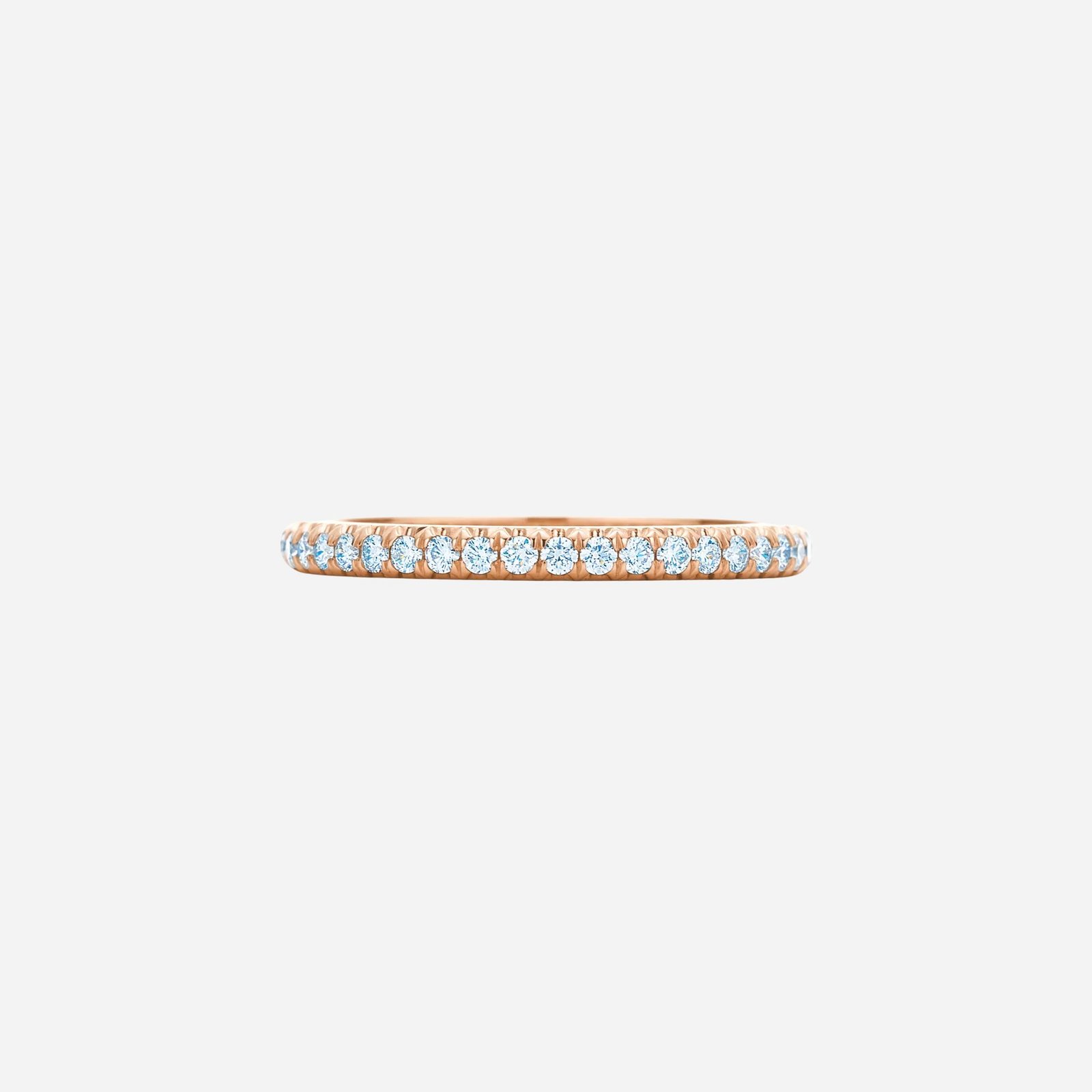 Pre-Owned Tiffany Soleste® Half Eternity Ring in 18K Rose Gold with Diamonds (1) Pre-Owned Tiffany Soleste® Half Eternity Ring in 18K Rose Gold with Diamonds