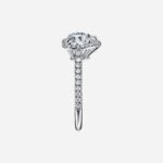 Pre-Owned Tiffany Soleste® Heart-Shaped Halo Engagement Ring with a Diamond Platinum Band - Image 3