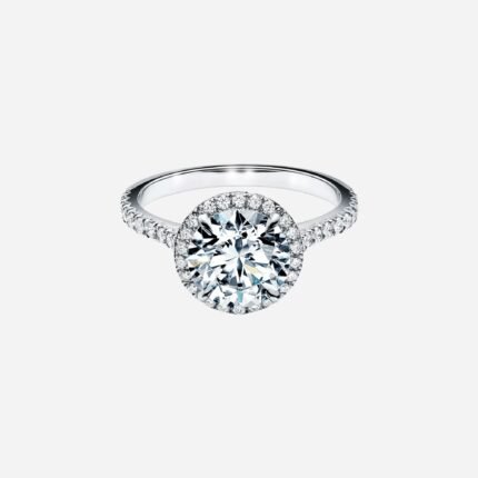 Pre-Owned Tiffany Soleste® Round Brilliant Engagement Ring in Platinum
