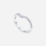 Pre-Owned Tiffany Soleste® V Ring with Diamonds - Image 3