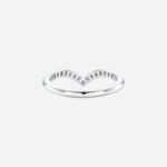 Pre-Owned Tiffany Soleste® V Ring with Diamonds - Image 2
