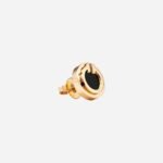 Pre-Owned Tiffany T Black Onyx Circle Earrings in 18K Yellow Gold