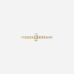 Pre-Owned Tiffany T Diamond Wire Band Ring in 18K Yellow Gold with Round Brilliant Diamonds - Image 2